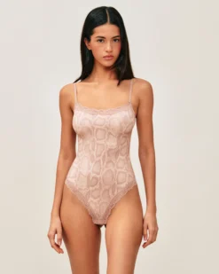 New Body en icrofibre et dentee iprié erpent Bodys