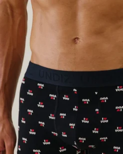 Best Boxer en coton otif I ove you Homme Boxers À Motifs