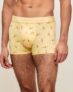 Clearance Boxer en coton otif banane Homme Boxers À Motifs
