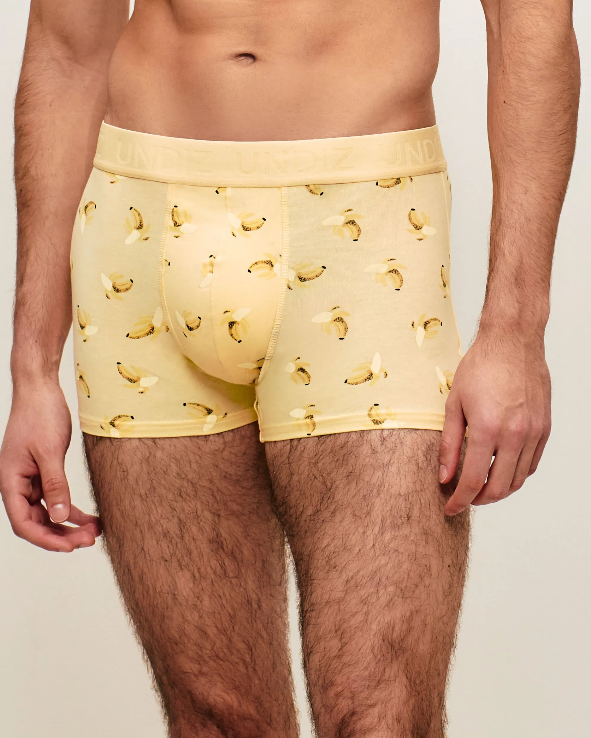 Clearance Boxer en coton otif banane Homme Boxers À Motifs