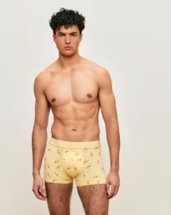 Clearance Boxer en coton otif banane Homme Boxers À Motifs