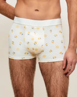 Online Boxer en coton otif citron Homme Boxers À Motifs