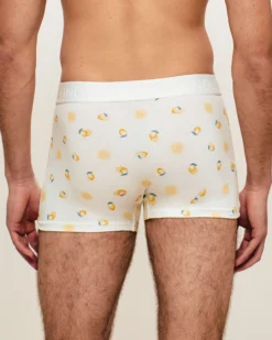 Online Boxer en coton otif citron Homme Boxers À Motifs