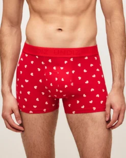 Clearance Boxer en coton otif coeur Homme Boxers À Motifs