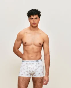 Outlet Boxer en coton otif apin Homme Boxers À Motifs