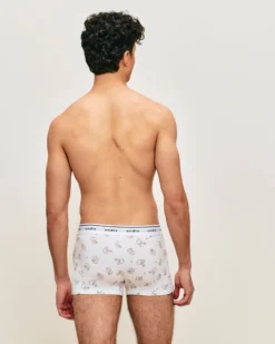 Outlet Boxer en coton otif apin Homme Boxers À Motifs