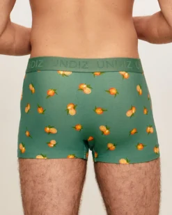 Online Boxer en coton otif orange Homme Boxers À Motifs