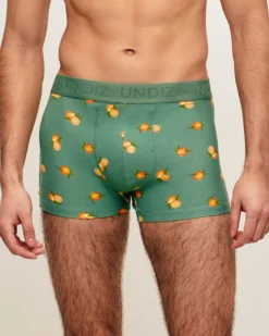 Online Boxer en coton otif orange Homme Boxers À Motifs