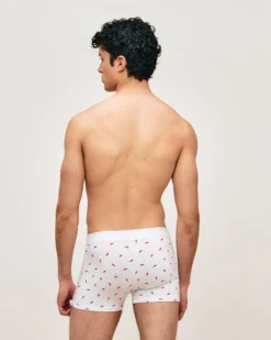 Sale Boxer en coton otif pient Homme Boxers À Motifs