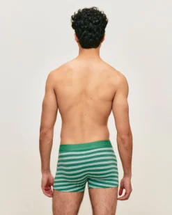Boxer en coton à rayure Homme Boxers À Motifs