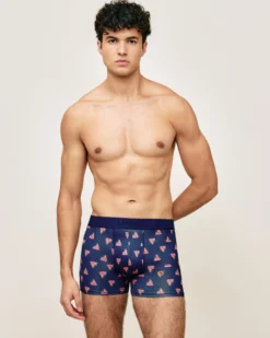 Boxer en icrofibre à otif fantaiie Homme Boxers À Motifs