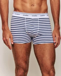 Boxer à rayure en coton Homme Boxers À Motifs