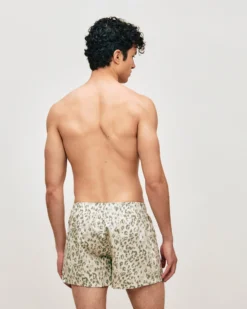 Sale Caeçon en coton éopard Homme Caleçons À Motifs