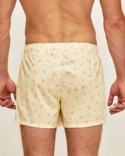 Clearance Caeçon en coton otif banane Homme Caleçons À Motifs