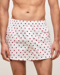 Caeçon en coton otif coeur Homme Caleçons À Motifs
