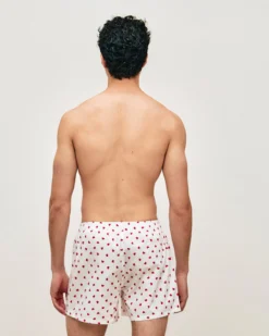 Caeçon en coton otif coeur Homme Caleçons À Motifs