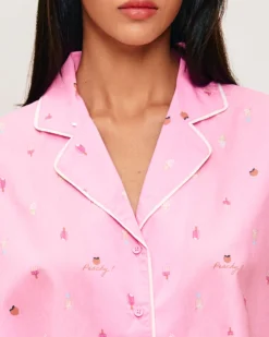 Discount Cheie à anche courte avec iprié gace Hauts De Pyjamas|Pyjamas Pour Les Grandes