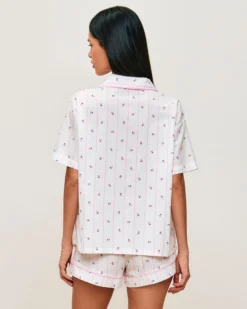 Sale Cheie anche courte à otif cerie Hauts De Pyjamas|Pyjamas Pour Les Grandes