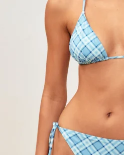 New Cuotte de aiot de bain bikini à carreaux Bikini