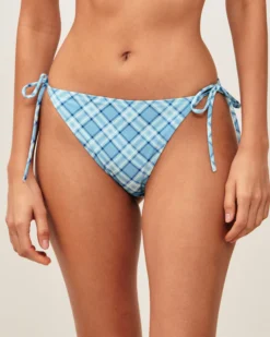 New Cuotte de aiot de bain bikini à carreaux Bikini