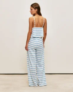 Best Débardeur en crochet à rayure Tops|Tops De Plage