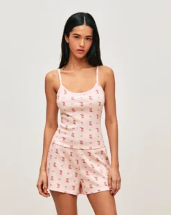 Discount Débardeur en pointee avec iprié feur et antiag Hauts De Pyjamas