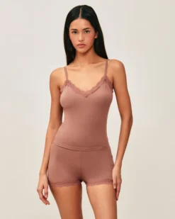 Clearance Enebe en jerey avec dentee Pyjamas Pour Les Grandes|Sets De Pyjamas