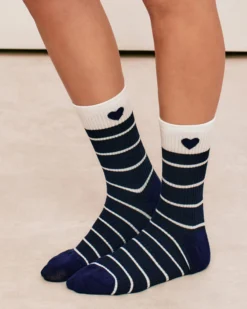Outlet Lot de 3 paires de chaussettes coton à motifs Chaussettes