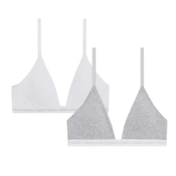 Best Lot de 2 soutiens-gorge triangle ados Sans Armature|Triangles