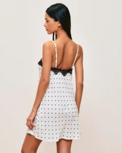 Discount Nuiette en atin à poi Robes|Nuisettes