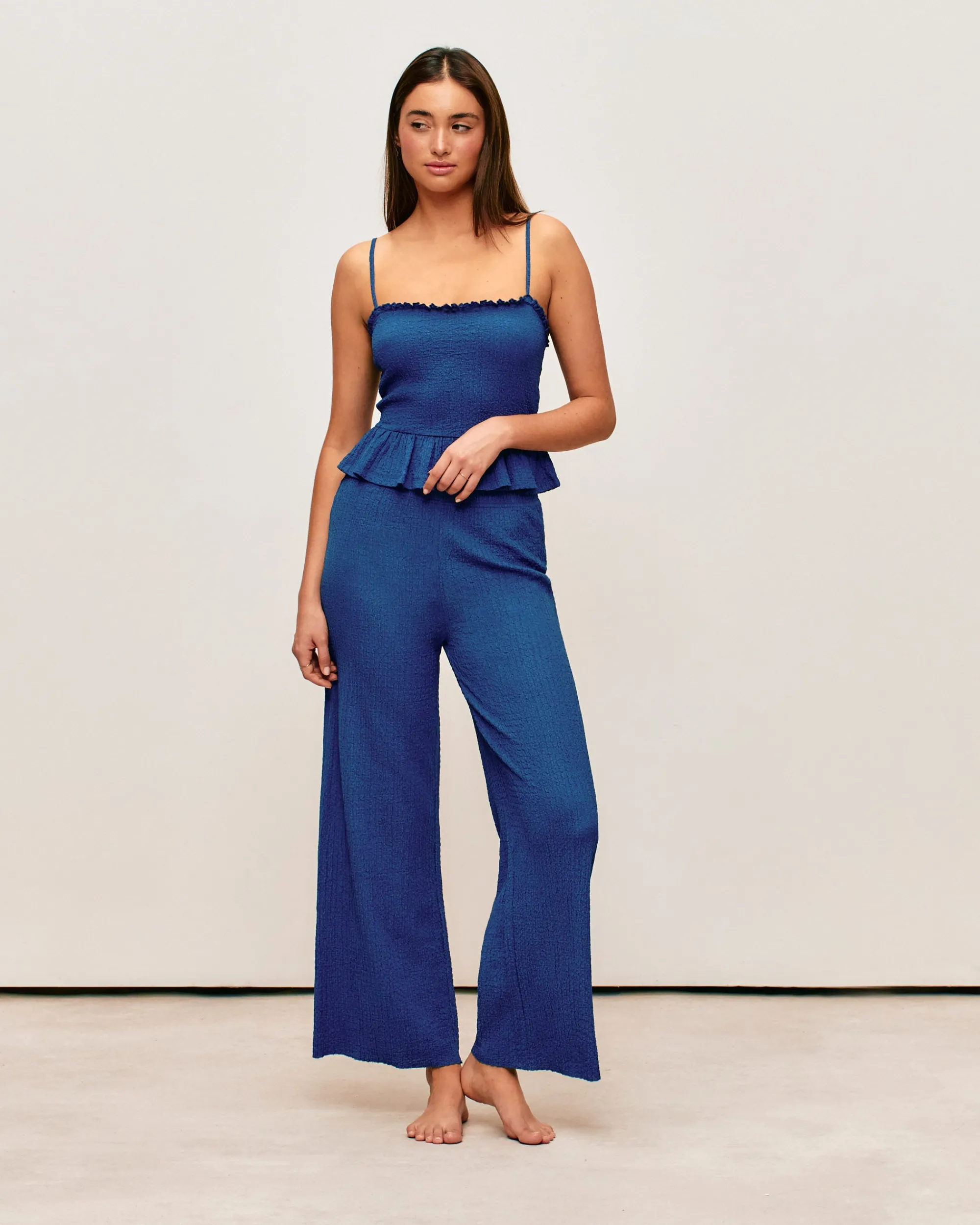 Pantaon atière texturée Pantalons|Pantalons De Pyjamas