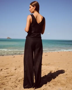 Online Pantaon droit crochet avec hort intégré Pantalons|Pyjamas Pour Les Grandes