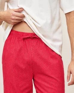 Clearance Pantaon en coton à carreaux Homme Pyjamas Et Tenues D'Intérieur