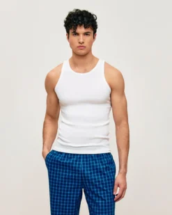 Sale Pantaon en coton à carreaux Homme Pyjamas Et Tenues D'Intérieur