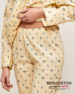 Hot Pantaon en coton vichy Bridgerton Pantalons De Pyjamas