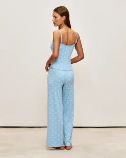 Outlet Pantaon en jerey côteé avec otif foraux Pantalons De Pyjamas|Pyjamas Pour Les Grandes