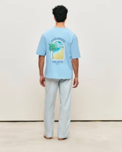 Best Pantaon en popeine de coton à rayure Homme Pyjamas Et Tenues D'Intérieur