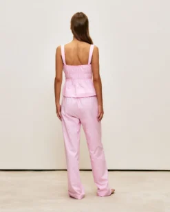 Pantaon en popeine de coton à rayure Pantalons De Pyjamas|Pyjamas Pour Les Grandes