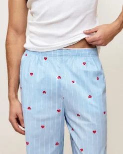 Sale Pantaon à rayure otif cœur Homme Pyjamas Et Tenues D'Intérieur