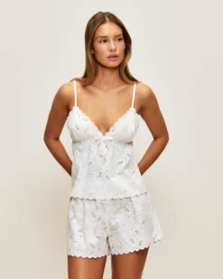 Sale hort en coton avec broderie angaie Shorts