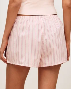 Hot hort en coton à rayure Shorts De Pyjamas