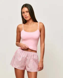 Clearance hort en coton à rayure Shorts De Pyjamas