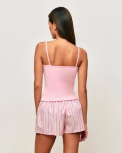 Clearance hort en coton à rayure Shorts De Pyjamas