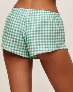 Hot hort en coton vichy Shorts De Pyjamas