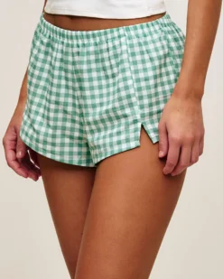 Hot hort en coton vichy Shorts De Pyjamas
