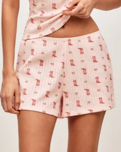 Sale hort en dentee avec iprié feur et antiag Shorts De Pyjamas