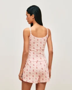 Sale hort en dentee avec iprié feur et antiag Shorts De Pyjamas