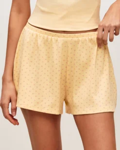 New hort en jerey à petit cœur Shorts De Pyjamas