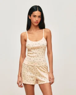 Outlet hort en pointee avec iprié feur Shorts De Pyjamas
