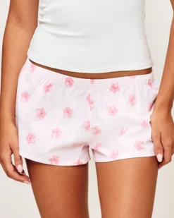 Discount hort en popeine iprié hibicu Shorts De Pyjamas|Pyjamas Pour Les Grandes